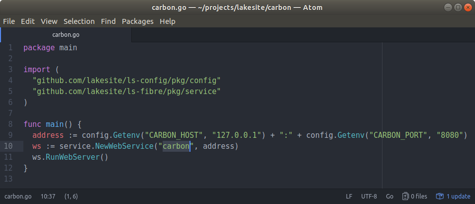 Atom Editor Code